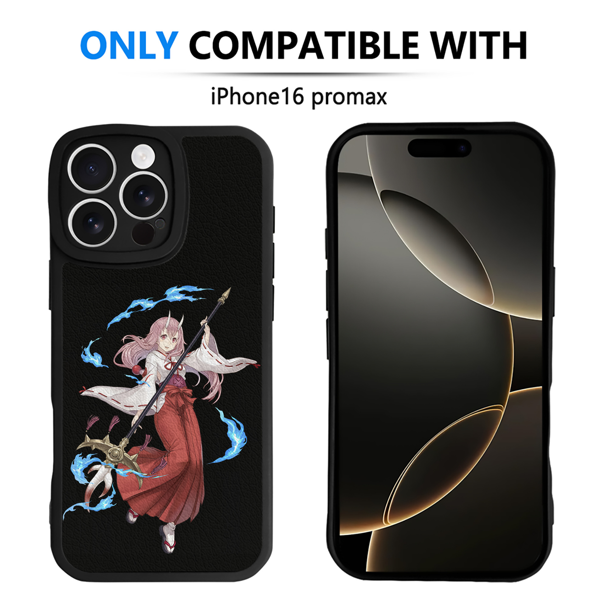 （画像用） 転スラ Regarding Reincarnated to Slime 【iPhone 16シリーズ対応】シリコンスマホケース（レザー調） 材質：シリコン